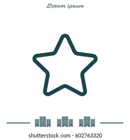 star - vector icon. vector illustration