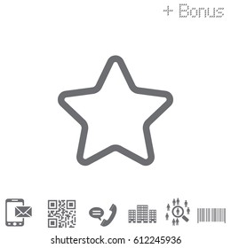 star - vector icon. vector illustration