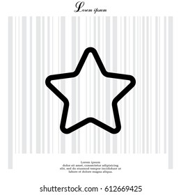 star - vector icon. vector illustration