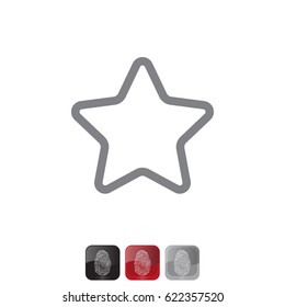 star - vector icon. vector illustration