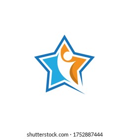 Diseño de ilustración de icono del vector de estrella