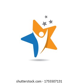 Diseño de ilustración de icono del vector de estrella