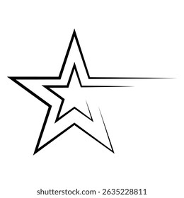 Star vector icon illustration design, Star logo design. Star sign and symbol. 