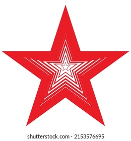 Pasos de ilustración de icono del vector de estrella - Vector