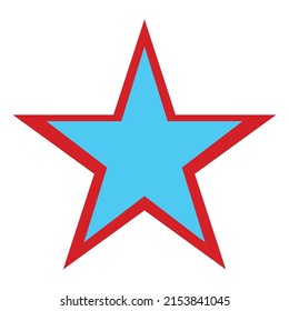 Pasos de ilustración de icono del vector de estrella - Vector