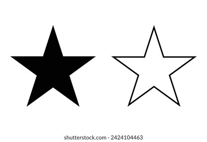 Star Vector Icon. Vector illustration. Eps file 248.