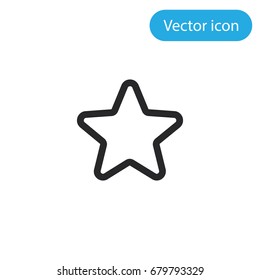 Star vector icon, illustration symbol