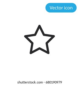 Star vector icon, illustration symbol