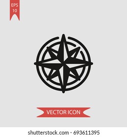 Star vector icon, illustration symbol