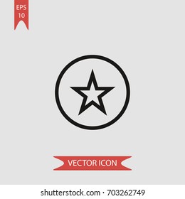 Star vector icon illustration symbol