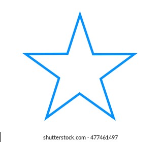Star vector icon isolated