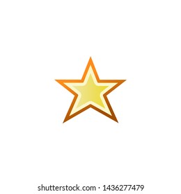 Star Vector Icon. Isolated Star Emoji, Emoticon, Illustration