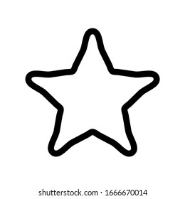 star vector icon isolated. star logo element in retro style.