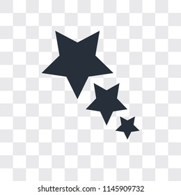 Star vector icon isolated on transparent background, Star logo concept