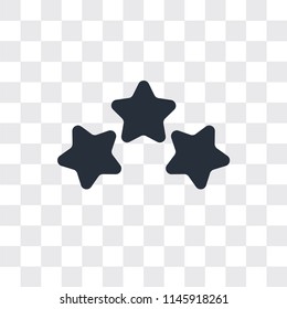 Star vector icon isolated on transparent background, Star logo concept