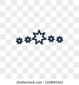 Star vector icon isolated on transparent background, Star logo concept