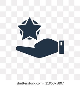 Star vector icon isolated on transparent background, Star transparency concept can be used web and mobile