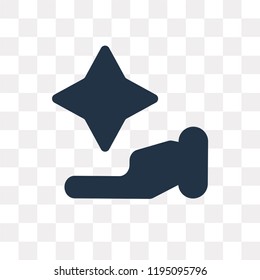 Star vector icon isolated on transparent background, Star transparency concept can be used web and mobile