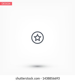 Star Vector icon . Lorem Ipsum Illustration design