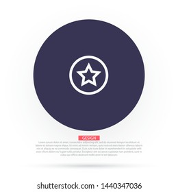 Star Vector icon . Lorem Ipsum Illustration design