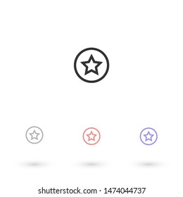 Star Vector icon . Lorem Ipsum Illustration design