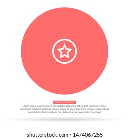 Star Vector icon . Lorem Ipsum Illustration design
