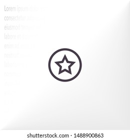 Star Vector icon . Lorem Ipsum Illustration design