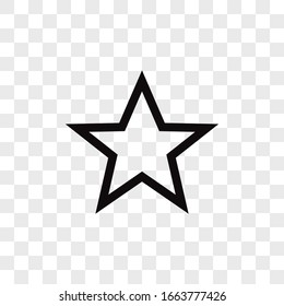 Icono del vector estrella en estilo moderno para sitio web y aplicación móvil