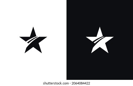 Star vector icon On White and Black Background