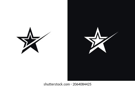 Star vector icon On White and Black Background