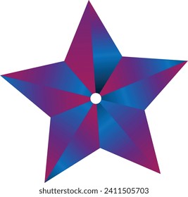 Star vector icon on white background
