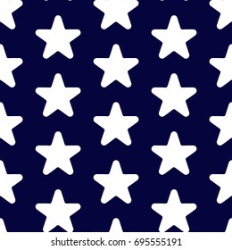 Star vector icon, rank, favorite web symbol seamless star pattern.