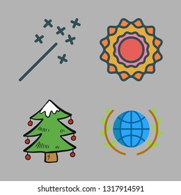 star vector icon set