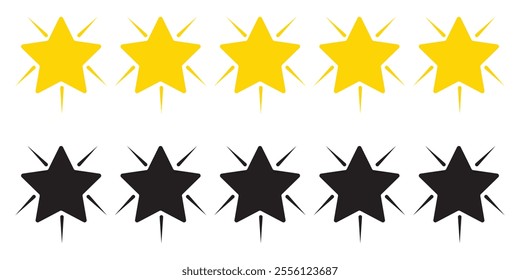 star vector icon set illustration. 