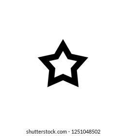 star vector icon. star sign on white background. star icon for web and app