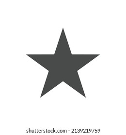 Star vector icon. Simple pictogram.