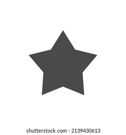 Star vector icon. Simple pictogram.