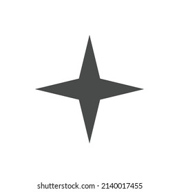 Star vector icon. Simple pictogram.