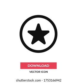 Star vector icon, simple sign for web site and mobile app.