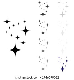 Star vector icon. Sparkle illustration sign. shining burst symbol. Twinkling logo.