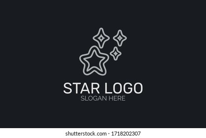 Icono del vector estrella. Diseño de símbolos de trazo conceptual. Ilustración vectorial de elementos gráficos delgados, patrón de esquema para el diseño del sitio web, logotipo, interfaz de usuario.