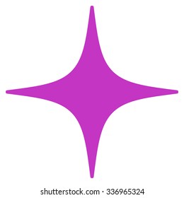 Star vector icon. Style is flat violet symbol, rounded angles, white background.