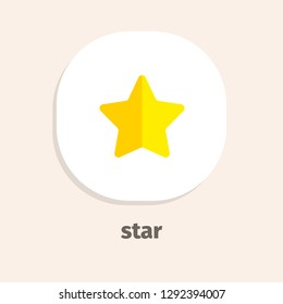 Star vector icon for web and mobile applications