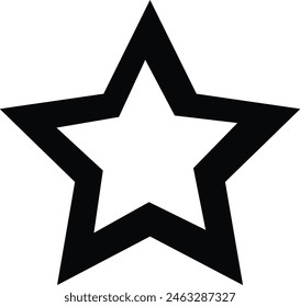 Star vector icons. Set of star symbols isolated.
