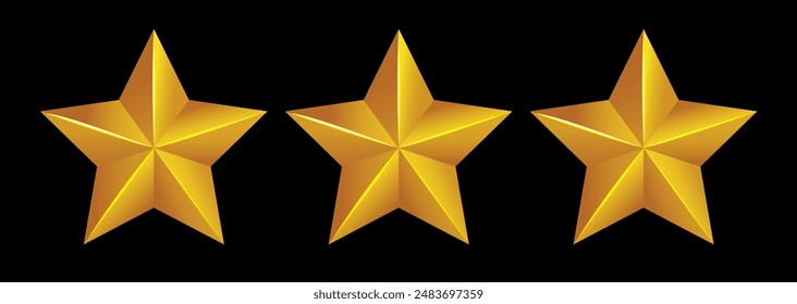 Star vector illustration, customer product rating review flat icon for apps and web, stars rating icon isolated, stars customer product rating, Premium quality icon, Golden stars, shiny stars symbols.