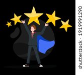 Star vector illustration icons and logos with different shapes