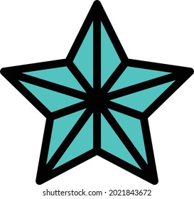 star vector illustration isolated on a transparent background . colour vector icons for concept or web graphics.