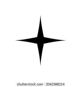 Estrella. Ilustración vectorial de la estrella. Aislado en un fondo en blanco, modificable y cambiable.