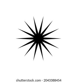 Star. Vector illustration of star. Isolated on a blank, editable and changeable background.