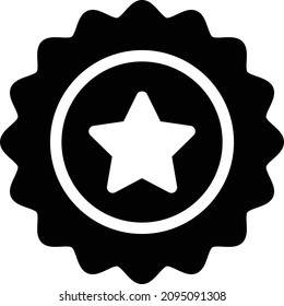 ilustración de estrella Vector en un fondo transparente. Símbolos de calidad premium. Icono vector glifos para concepto y diseño gráfico.